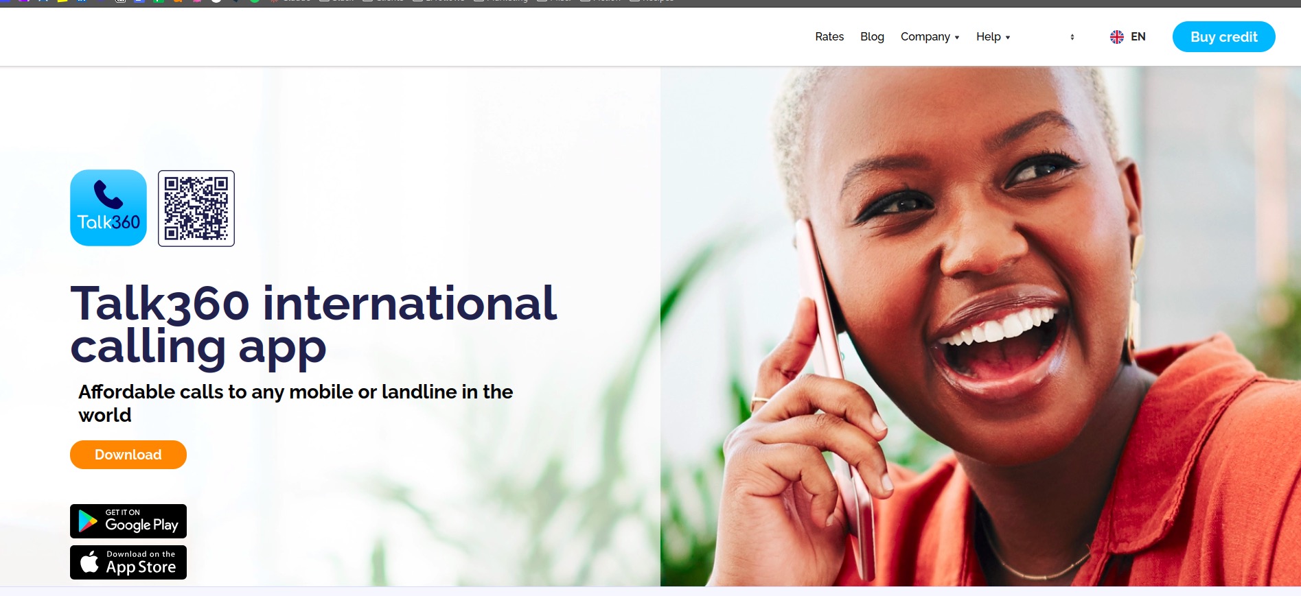 Talk360 international calling app with affordable rates to any mobile or landline