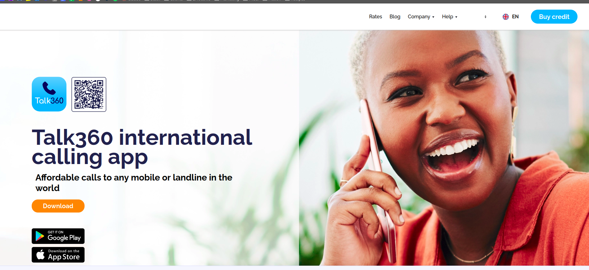 Talk360 international calling app with affordable rates to any mobile or landline