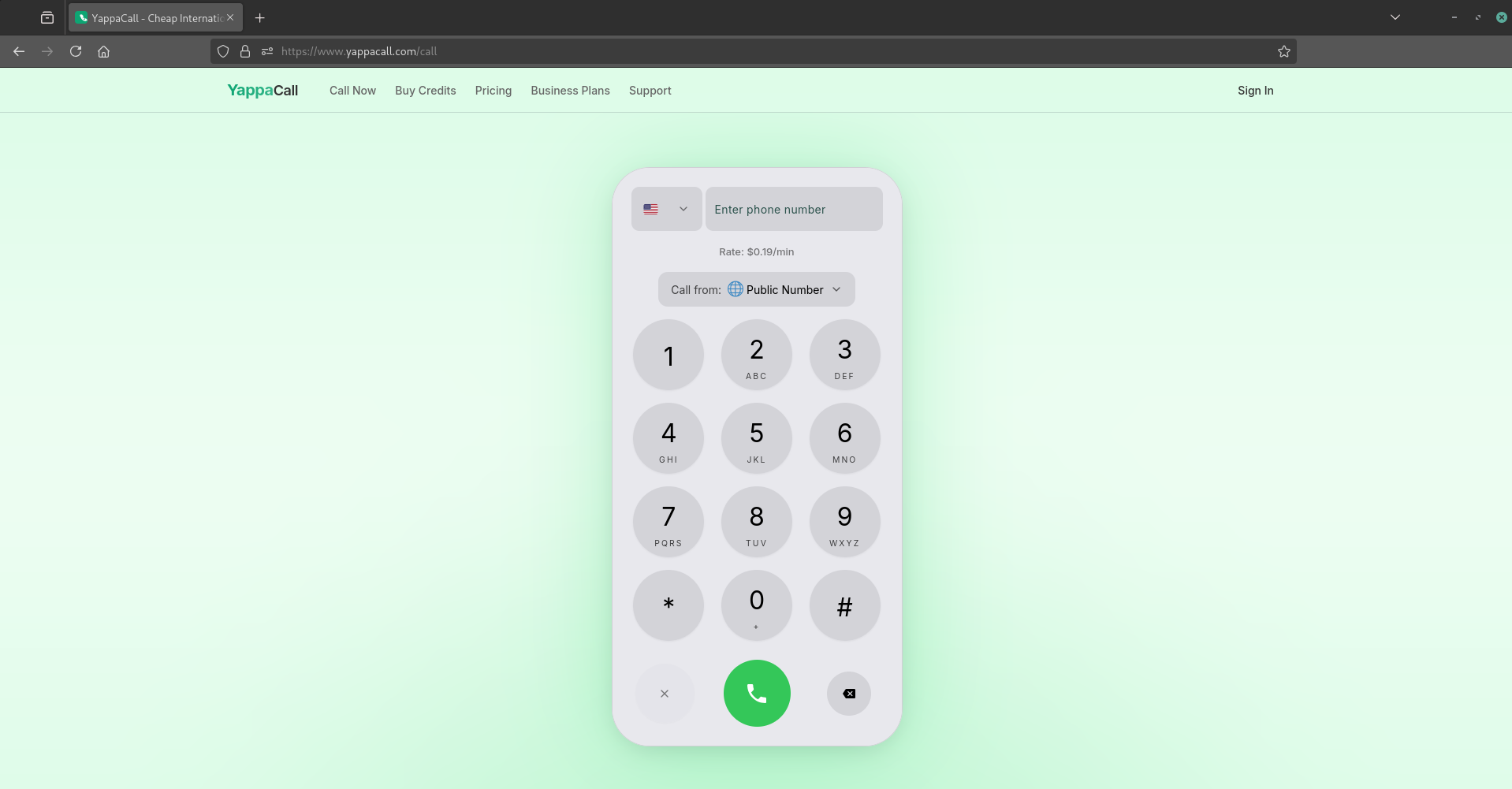 YappaCall browser-based dialer interface - no downloads required