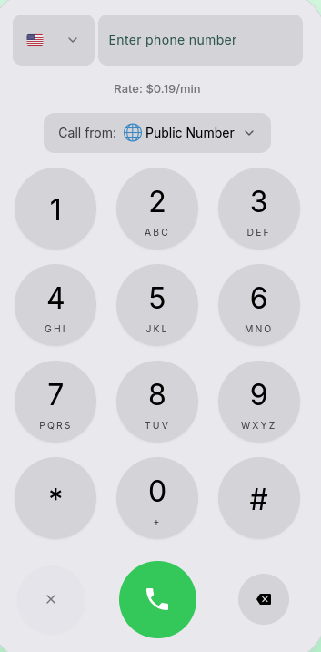 Start an international call in the browser with YappaCall
